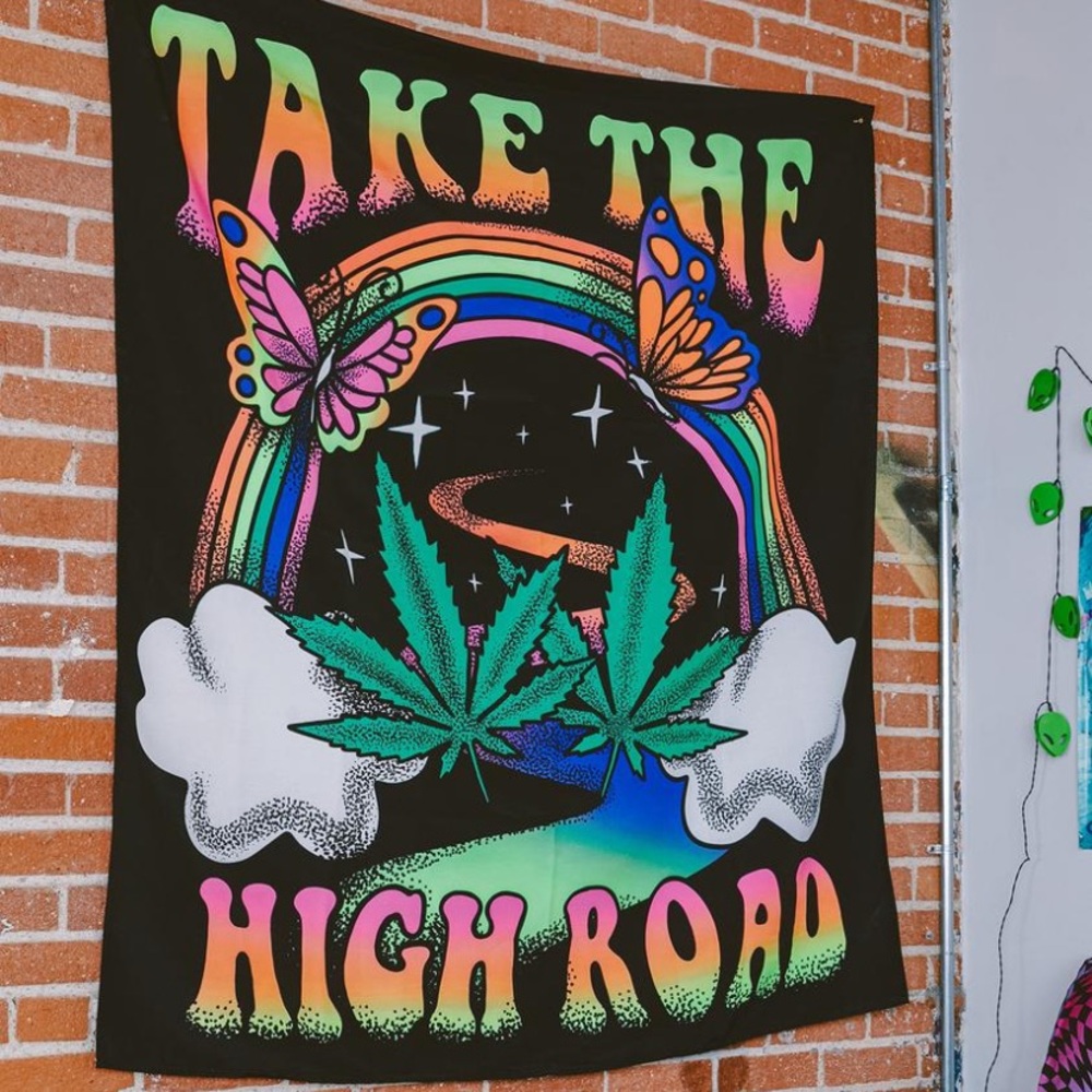 Colorful Psychedelic Wall Tapestry